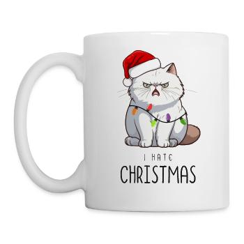 Hate Christmas Kitty - Mug - white - Left