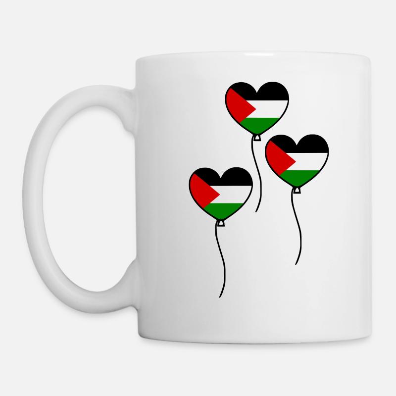 Free palestine - Tasse - Weiß