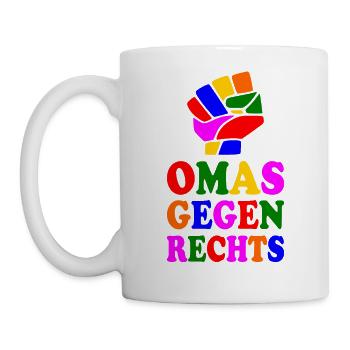 Omas gegen rechts - Tasse - Weiß - Links