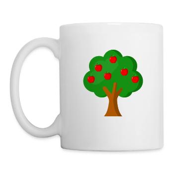 ein Apfelbaum - Tasse - Weiß - Links