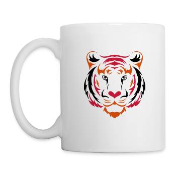 Tiger Love - Tasse - Weiß - Links