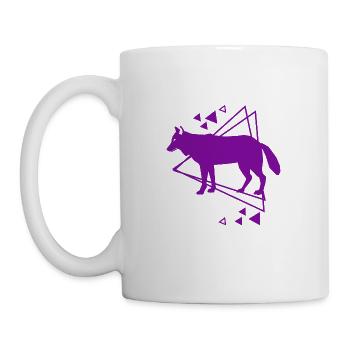 Loup - Amoureux des animaux - Conservation de la nature - Mug blanc - blanc - Gauche