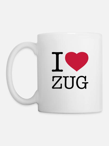 I LOVE ZUG - Tasse - Weiß