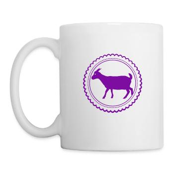Ziege - Bock - Geiß - Bauernhof - Zoo - Urlaub - Tasse - Weiß - Links