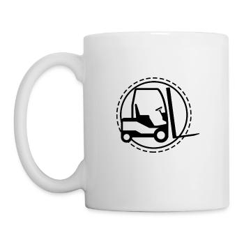 Forklift - Truck Construction Site - Mug - white - Left