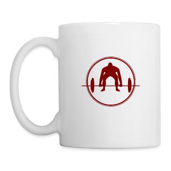 Bodybuilding - Gewichtheben - Fitness - Workout - Tasse - Weiß - Links