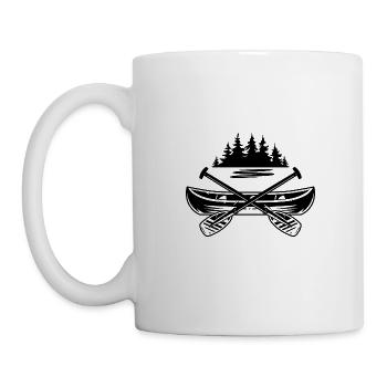 Canoe Rowing Paddling Water Sports Nature - Mug - white - Left