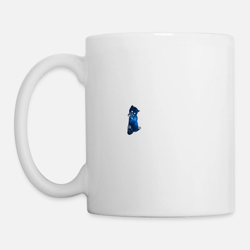 Galaxy Katze [Blau] - Tasse - Weiß