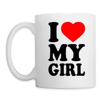 I love my girl - Tasse - Weiß - Links
