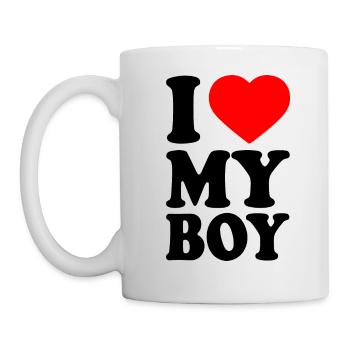 I love my boy - Mug - white - Left