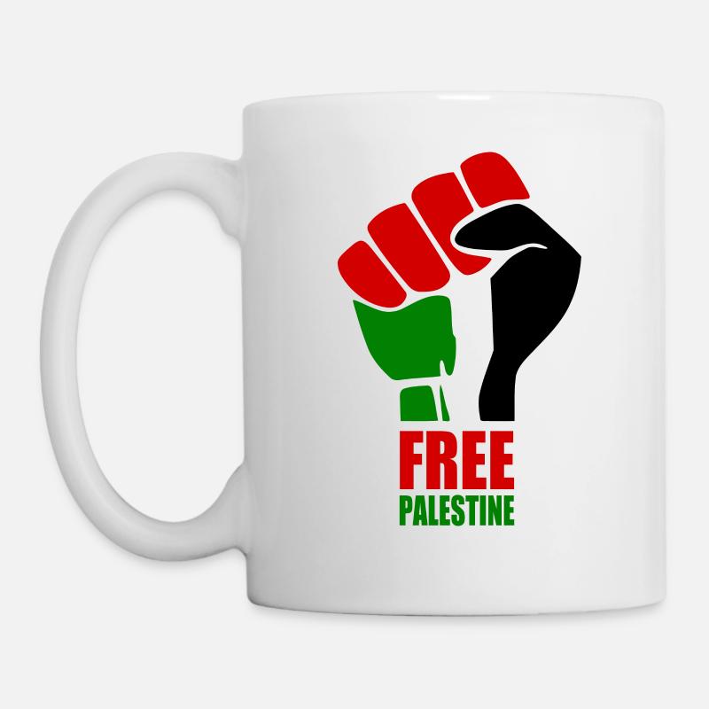 Free palestine hand - Mug - white
