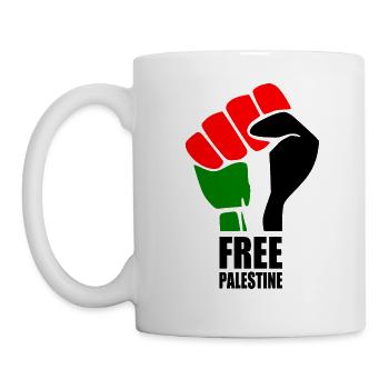 Free palestine - Mug blanc - blanc - Gauche