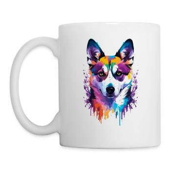 Alaskan Klee Kai - Tasse - Weiß - Links