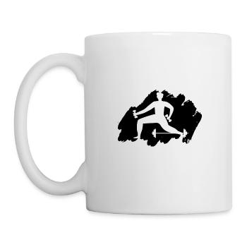 Bodybuilding Gewichtheben Fitness Workout - Tasse - Weiß - Links