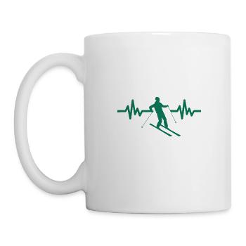 Heartbeat Ski Ski freestyle - Mug blanc - blanc - Gauche