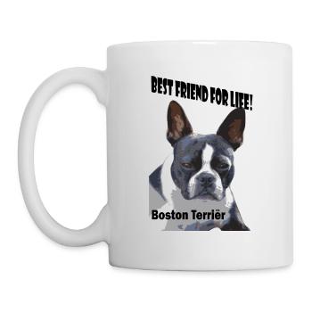 Le Boston Terrier est le meilleur ami pour la vie - Mug blanc - blanc - Gauche