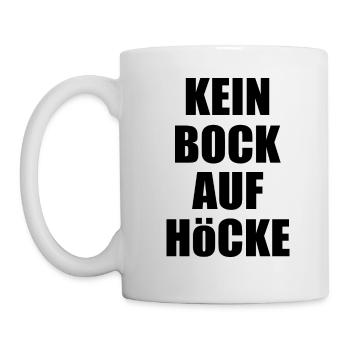 Kein bock auf höcke - Tasse - Weiß - Links