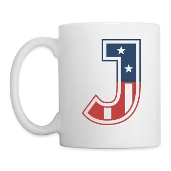 Letter J USA - Mug - white - Left