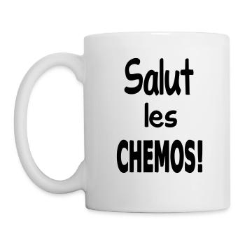 Salut les chemos / humour / tee shirt / design - Mug blanc - blanc - Gauche