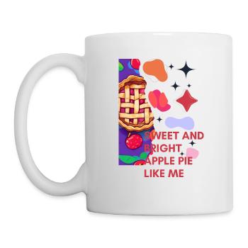 rich and sweet like apple pie - Mug - white - Left