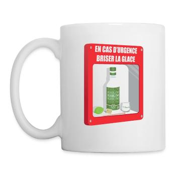 En cas d'urgence Ti Punch - Mug blanc - blanc - Gauche