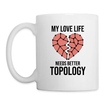 GIS Topology Data Clean Up Geo Love Humor - Mug - white - Left