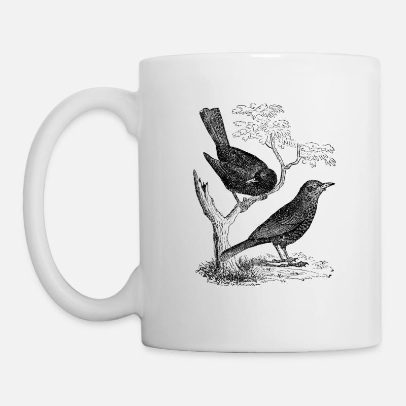 merle - Mug blanc - blanc