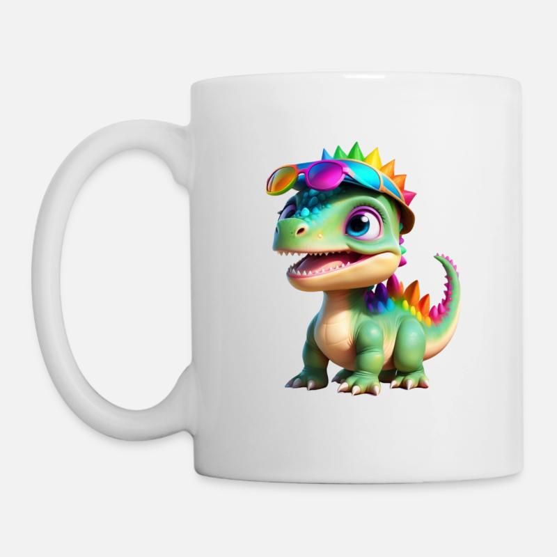 Dinosaurier - Tasse - Weiß
