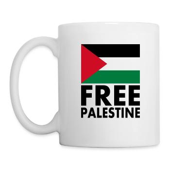 Free palestine - Tasse - Weiß - Links