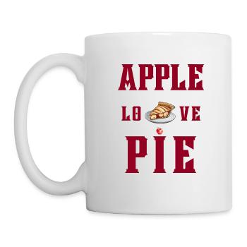Slice of apple pie - Mug - white - Left