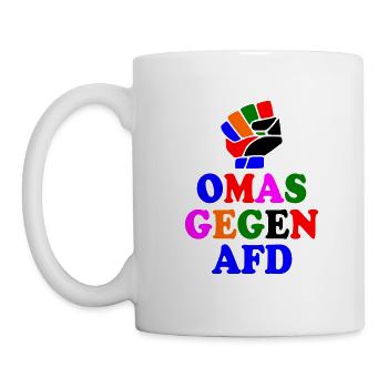 Omas gegen afd - Tasse - Weiß - Links