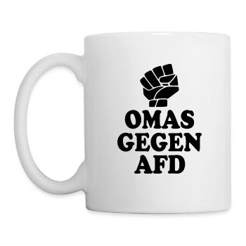 Omas gegen afd - Tasse - Weiß - Links
