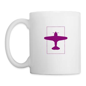 Airplane - Propeller Machine - Freedom - Flying - Mug - white - Left