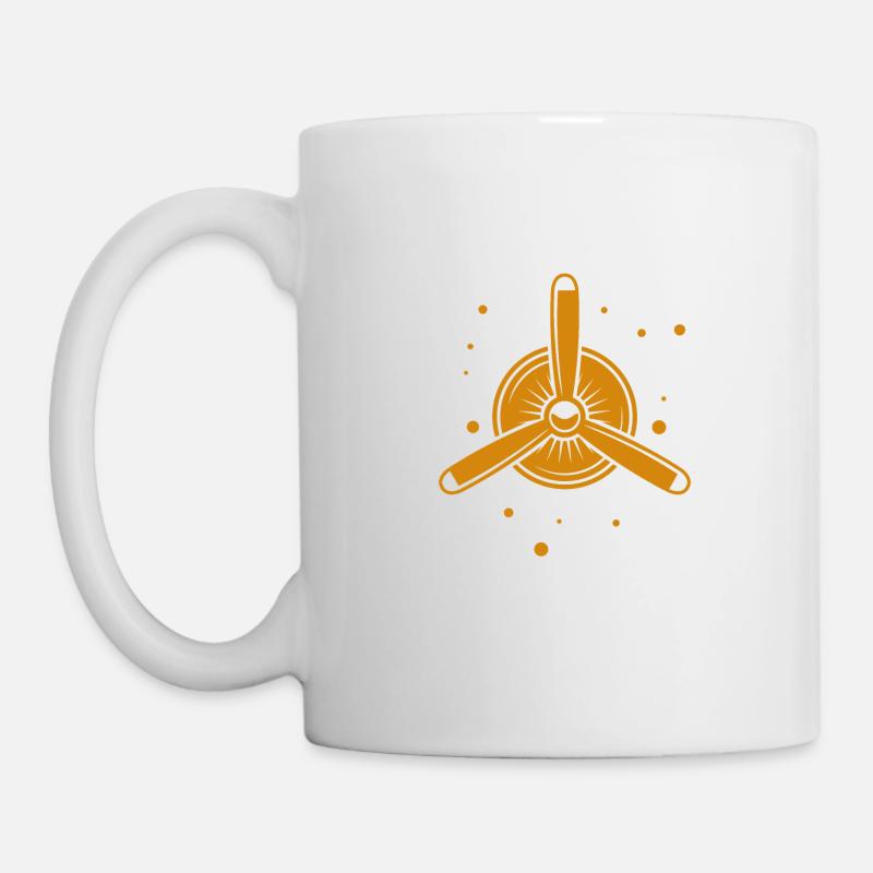 Hélice d’avion - Mug blanc - blanc