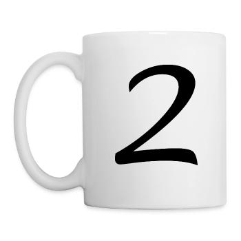 2 - Mug blanc - blanc - Gauche