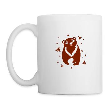 Ours - Panda Forêt Nature Liberté Sauvage - Mug blanc - blanc - Gauche
