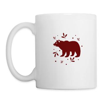 Bär - Panda Wald Natur Freiheit wild - Tasse - Weiß - Links