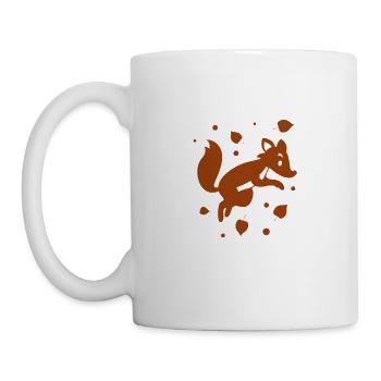Renard - Animal, Zoo, Amoureux des animaux, Conservation de la nature - Mug blanc - blanc - Gauche