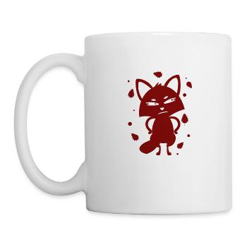 Renard - Animal, Zoo, Amoureux des animaux, Conservation de la nature - Mug blanc - blanc - Gauche