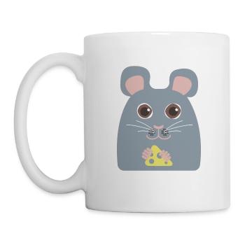 Gray Mouse - Mug - white - Left