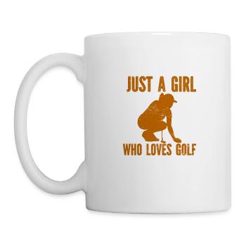 Golf - Golfclub Goldspieler Birdie Elite Luxus - Tasse - Weiß - Links