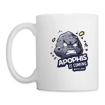 Apophis 13.04.2029 / Objet interstellaire 99942 - Mug blanc - blanc - Gauche