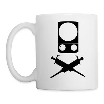 piraten chemiker - Tasse - Weiß - Links
