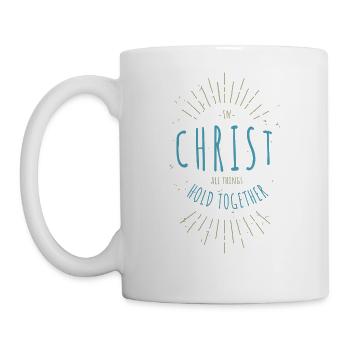 In Christ All Things Hold Together - Mug - white - Left