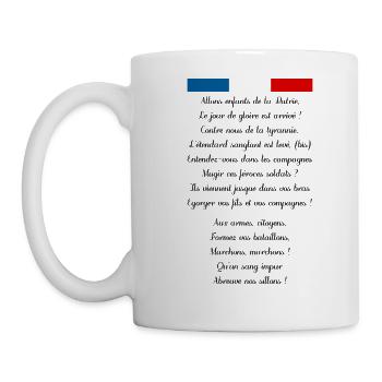 france_3_colors_1 - Tasse - Weiß - Links