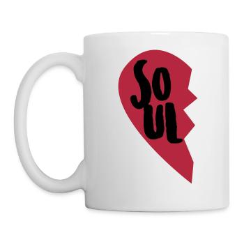 Soul Mate Couple Shirt - Tasse - Weiß - Links