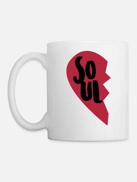 Soul Mate Couple Shirt - Tasse - Weiß