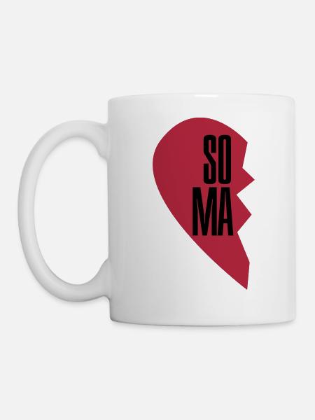 Soul Mate Couple Shirt - Tasse - Weiß