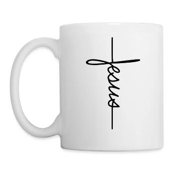 Croix de Jésus / Croix de Jésus - Mug blanc - blanc - Gauche