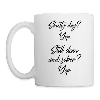 Still Sober III - NA AA 12 Step Recovery Sobriety - Mug - white - Left